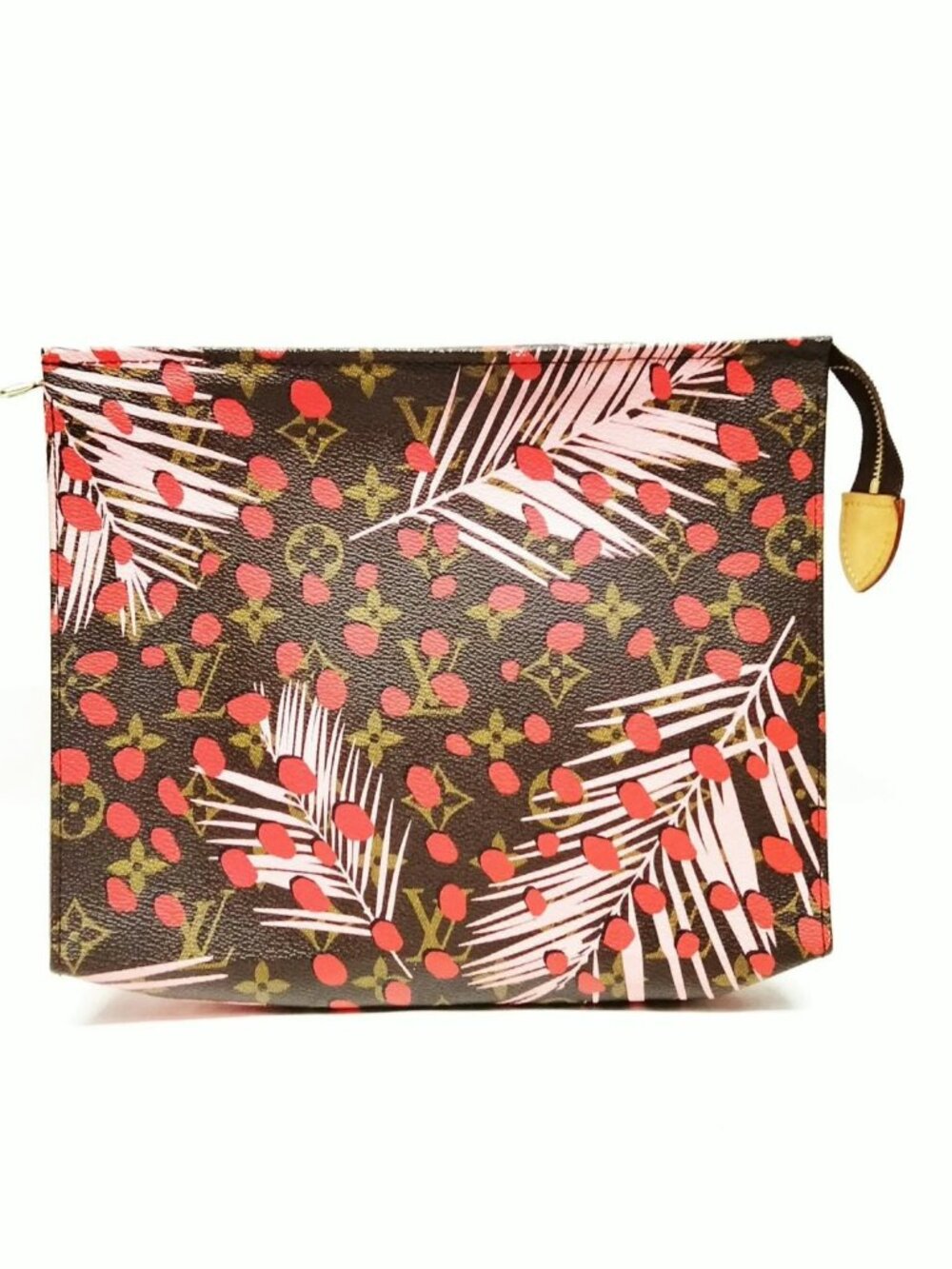 Authentic Louis Vuitton Monogram Jungle Print Pouch Cosmetic Clutch LV - Picture 2 of 16